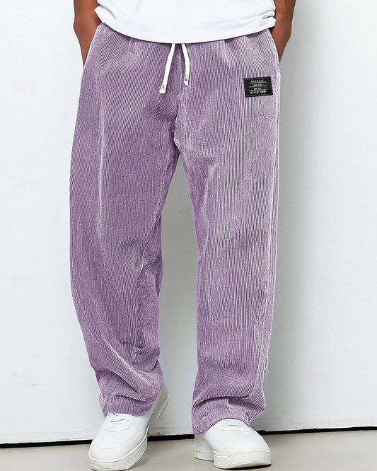 Men's Corduroy Drawstring Sweatpants