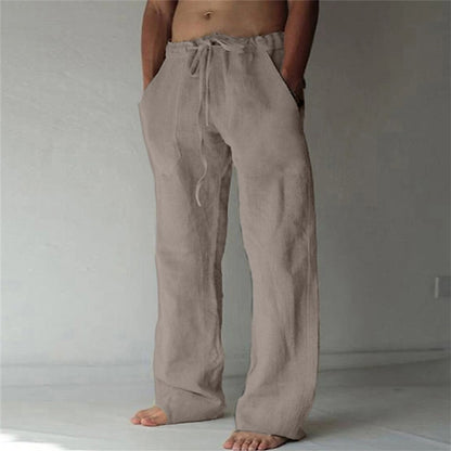Daily Linen Pants - Elastic Waist, Casual Holiday & Vacation Wear