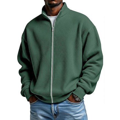 Comfort Waffle Zipped Sweatshirt