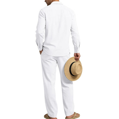 Cotton Linen Set-Shirt and Pants