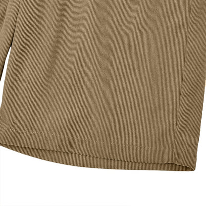 Men's Elastic Waist Corduroy Shorts-Summer Comfort Casual Shorts