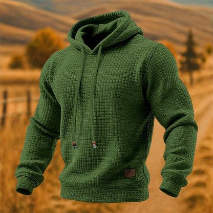 Classic Textured Waffle Hoodie