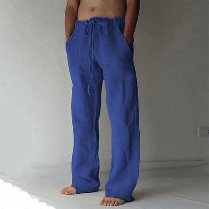 Daily Linen Pants - Elastic Waist, Casual Holiday & Vacation Wear