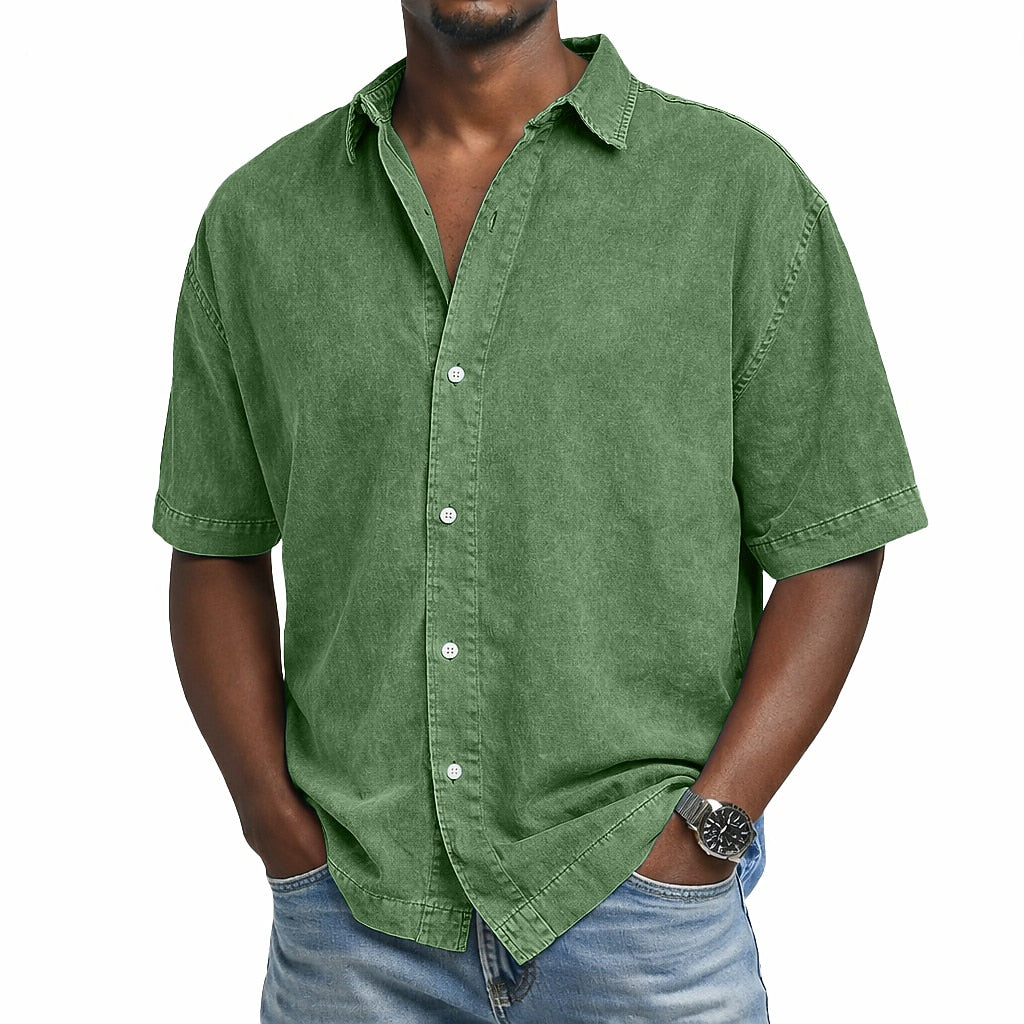 100% Cotton Acid Wash Shirt