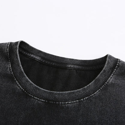 Washed Cotton Vintage Pocketed Tee