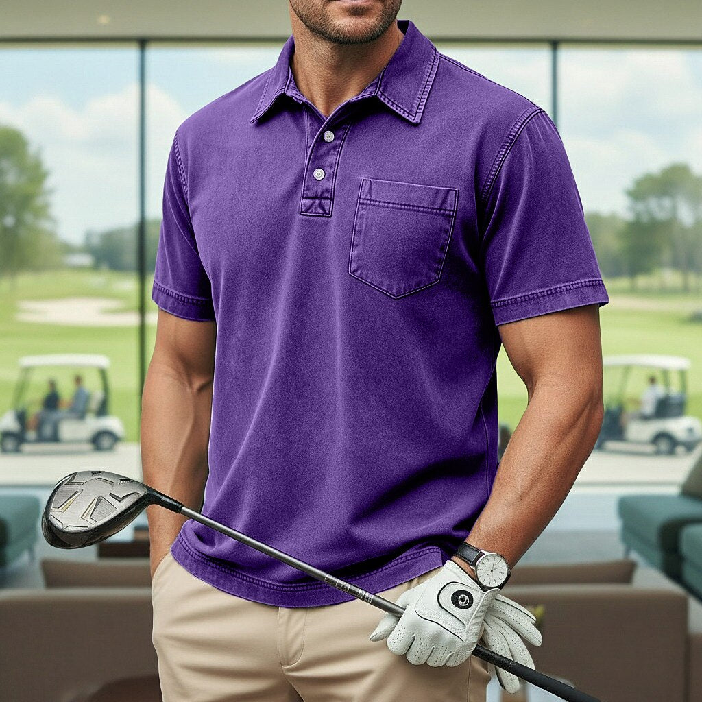Vintage Washed Cotton Polo