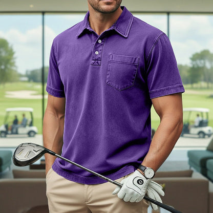 Vintage Washed Cotton Polo