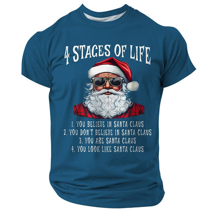 Men's Funny Santa Christmas 3D T-Shirt