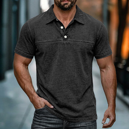 Classic Washed Cotton Polo Shirt