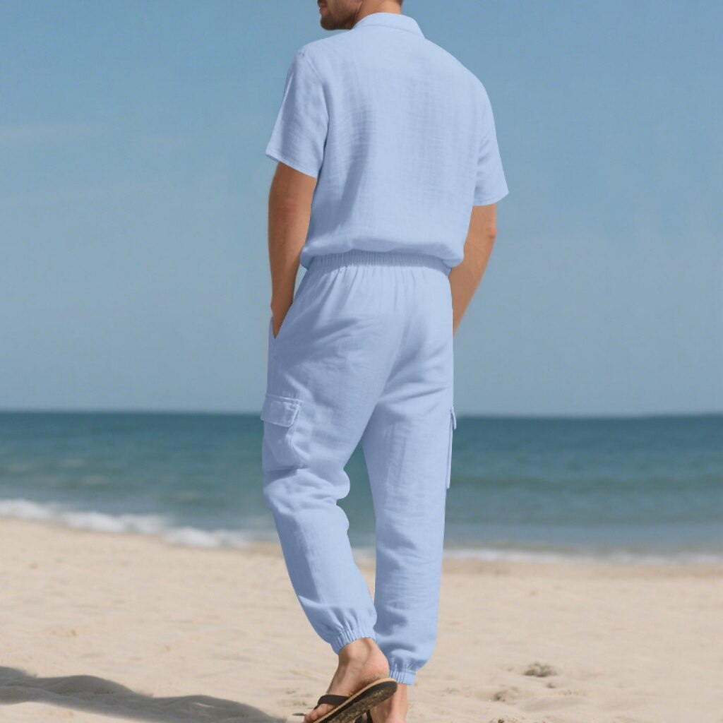 Cotton Linen Set-Shirt and Pants