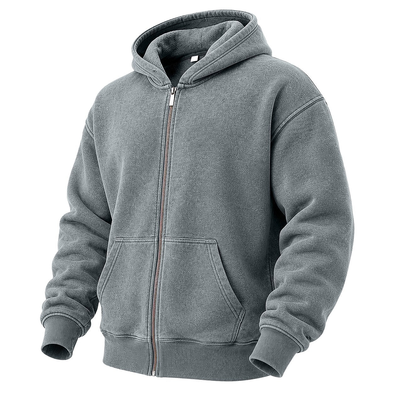 Broken-In Cotton Full Zip Hoodie