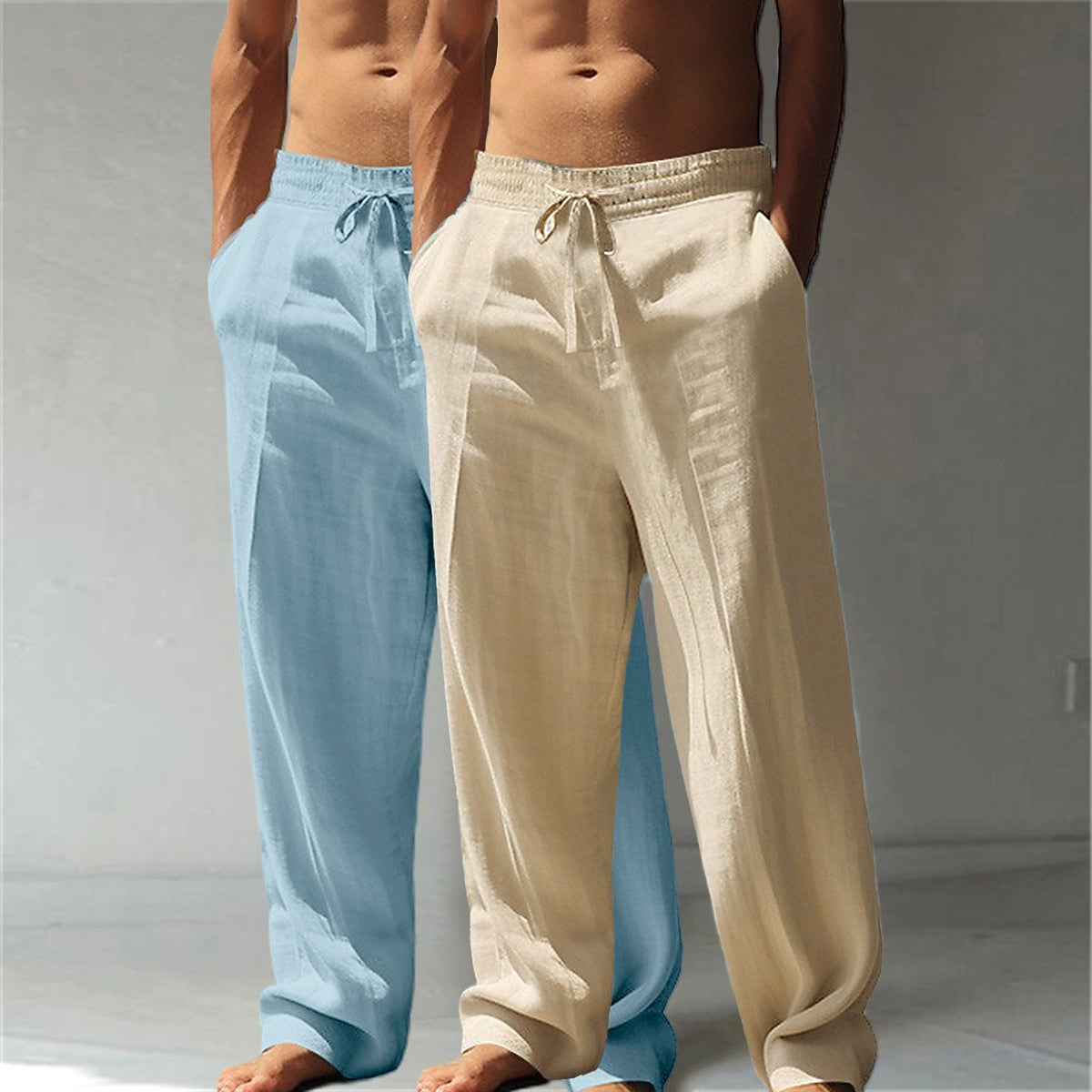 Cotton Linen Pants 2-Piece Set