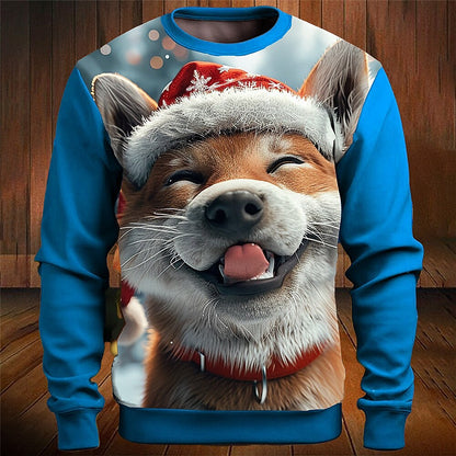 Christmas Dog Holiday Party Crewneck Sweatshirt