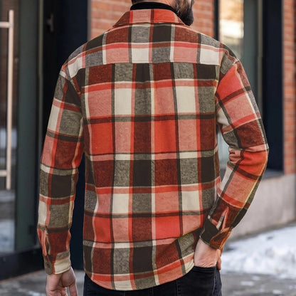 Classic Plaid Button Up Flannel Shirt