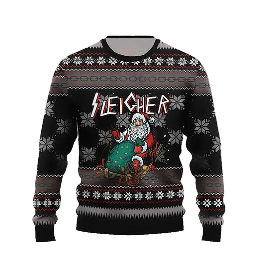 Christmas Santa Festive Holiday Bold Sweatshirt