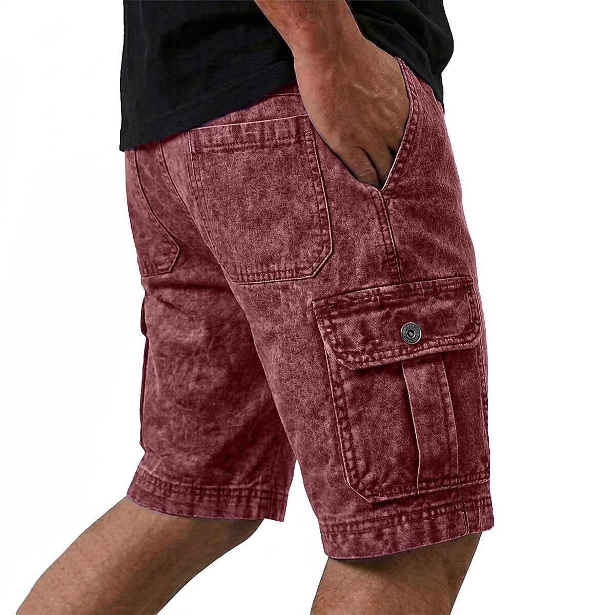 Broken-In Comfort Cotton Cargo Shorts