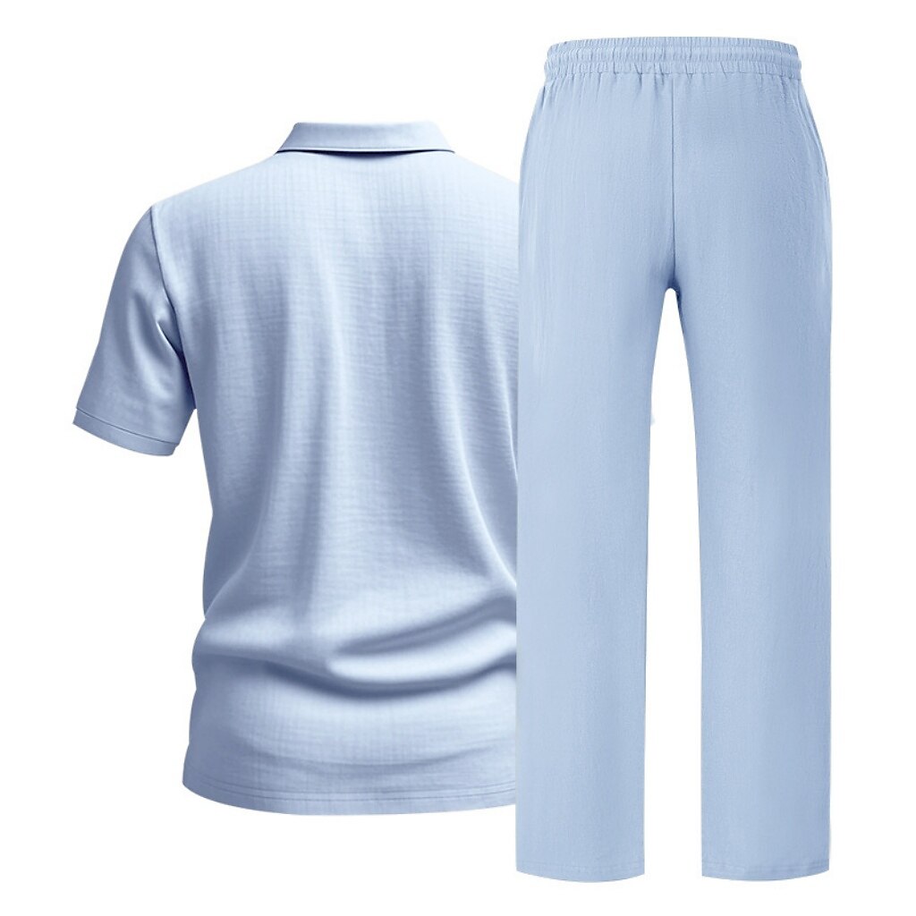 Cotton Linen Set-Shirt and Pants
