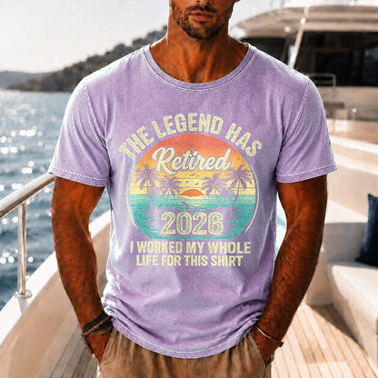 Vintage Washed Cotton Tropical Tee