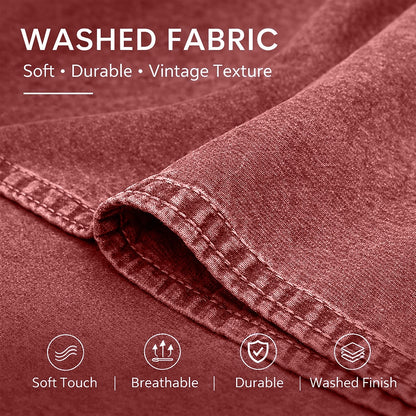 Relaxed Washed Cotton Button Shirt
