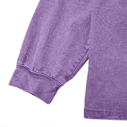 Broken-in Comfort Washed Cotton Henley Shirt