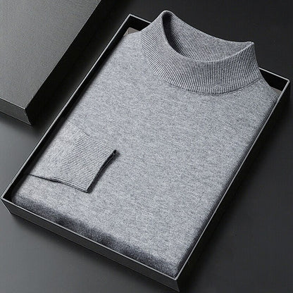 Classic Mock Neck Knit Sweater - Timeless Style & Everyday Comfort