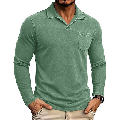 Vintage Washed 100% Cotton Polo Shirt