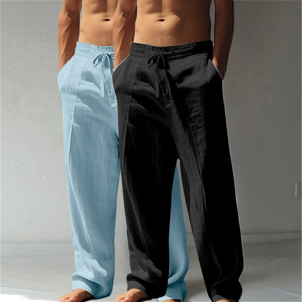 Cotton Linen Pants 2-Piece Set