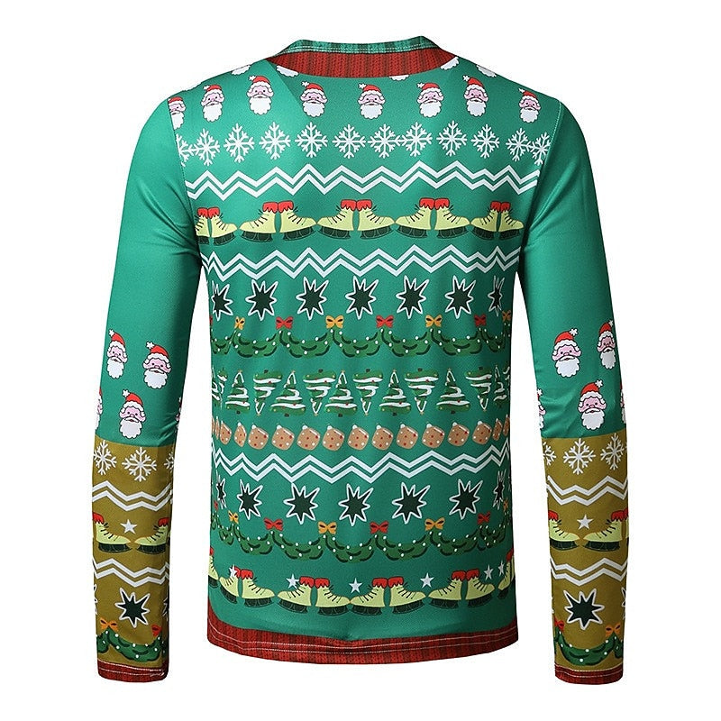 Men's Graphic Christmas Pattern Tee