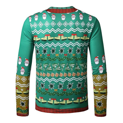 Men's Graphic Christmas Pattern Tee
