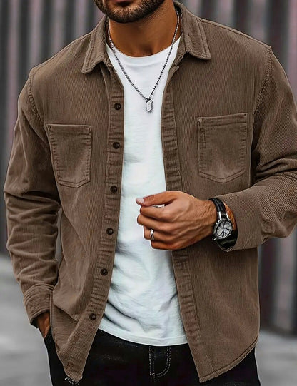 Soft Corduroy Button Up Shirt