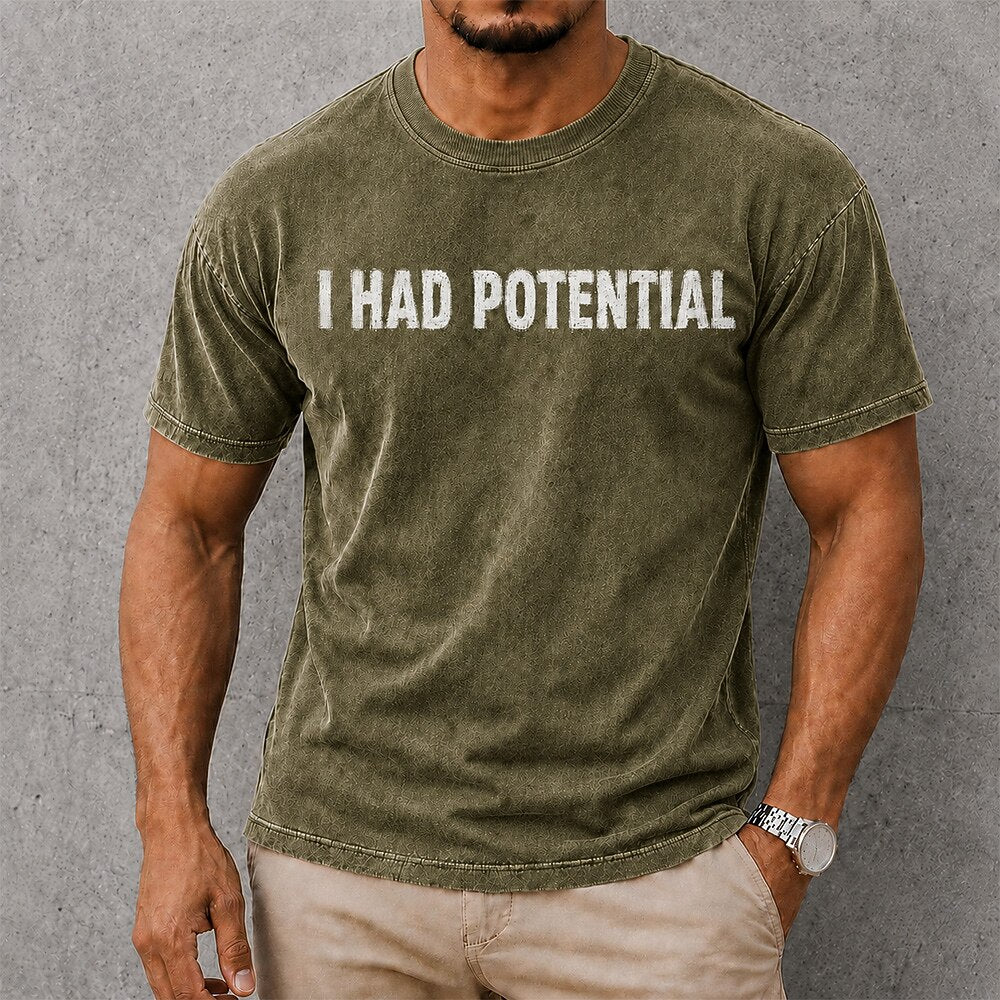 Funny Broken-In Cotton Graphic Tee