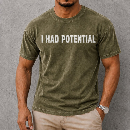 Funny Broken-In Cotton Graphic Tee