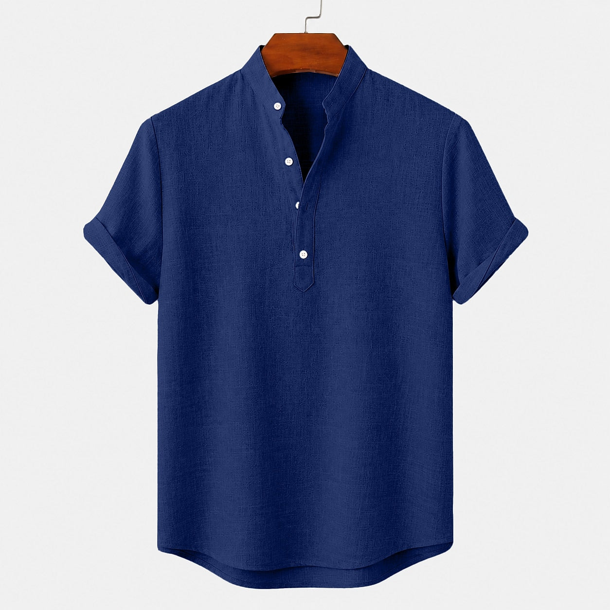 Breathable Linen Popover Shirt