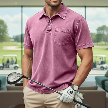 Vintage Washed Cotton Polo