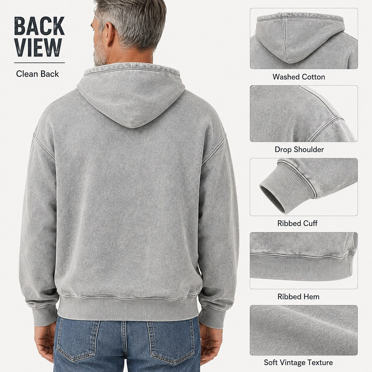 Broken-In Washed Cotton Hoodie