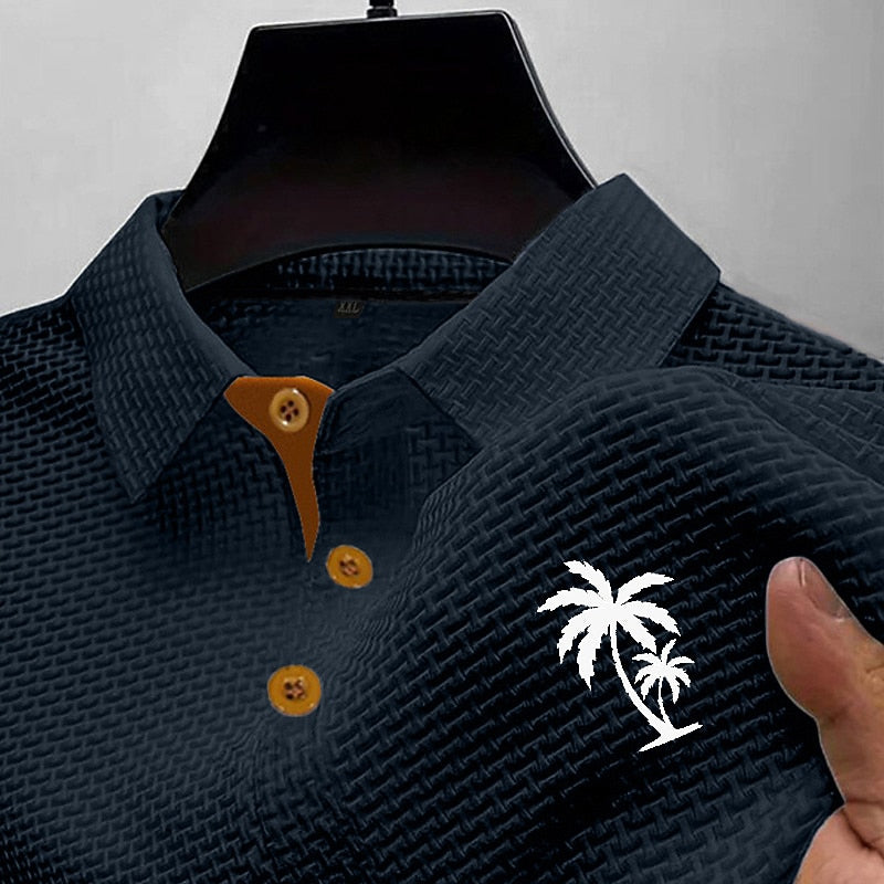 Men's Holiday Waffle Polo-Comfortable Spring & Summer Wear