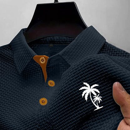 Men's Holiday Waffle Polo-Comfortable Spring & Summer Wear