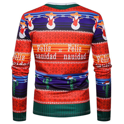 Men's Graphic Christmas Pattern Tee