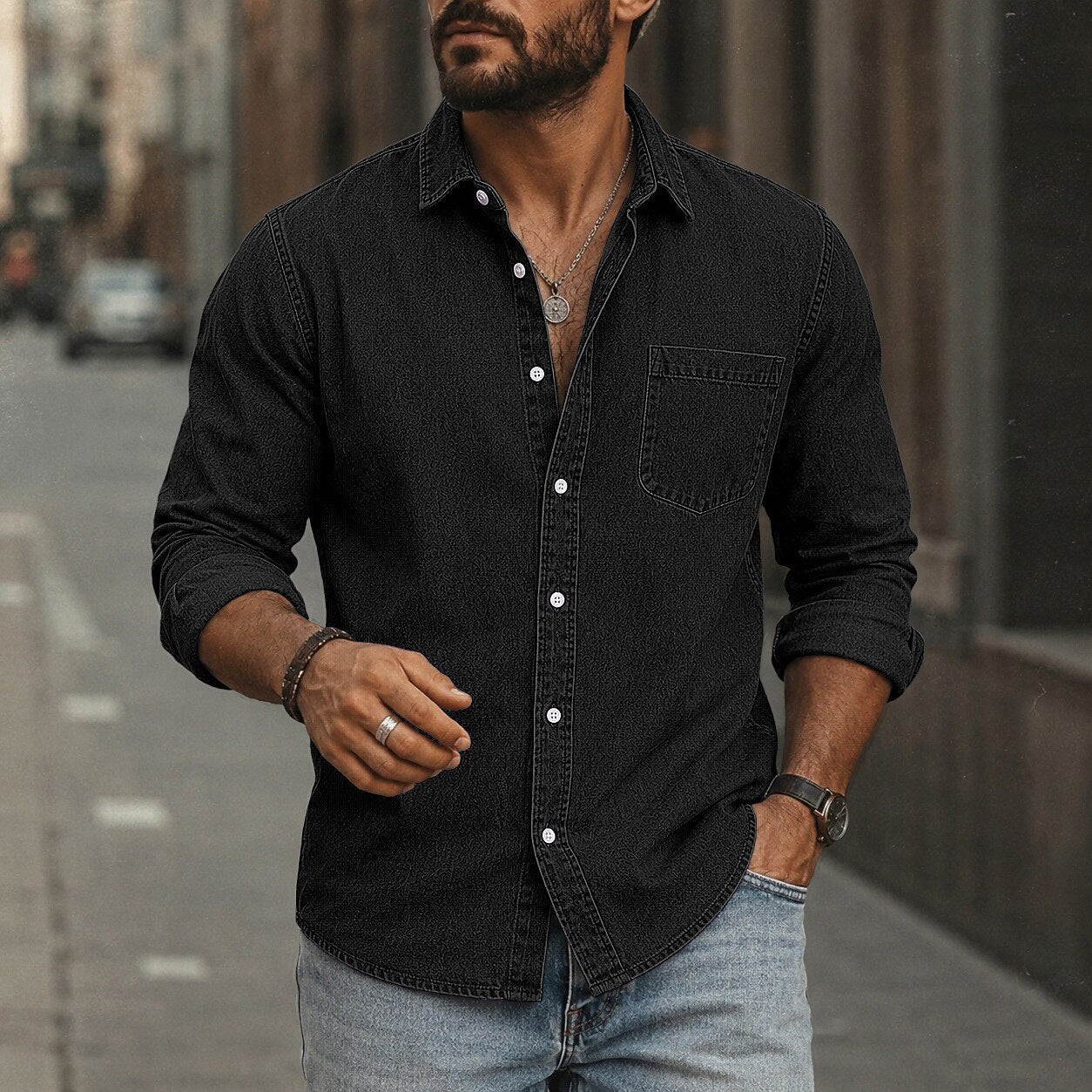 Soft Washed Cotton Casual Shirt