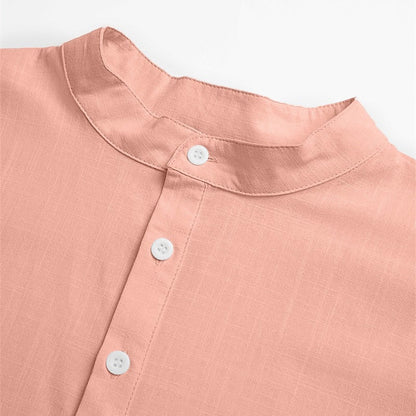 Breathable Linen Popover Shirt