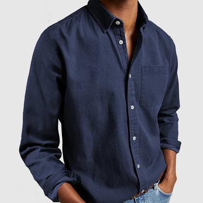 Long Sleeve Button Up Cotton Shirt