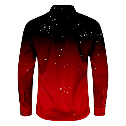 Christmas Tree Casual Dress Button Shirt