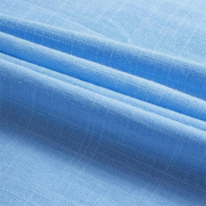 Linen Popover Shirt With Convertible Sleeves