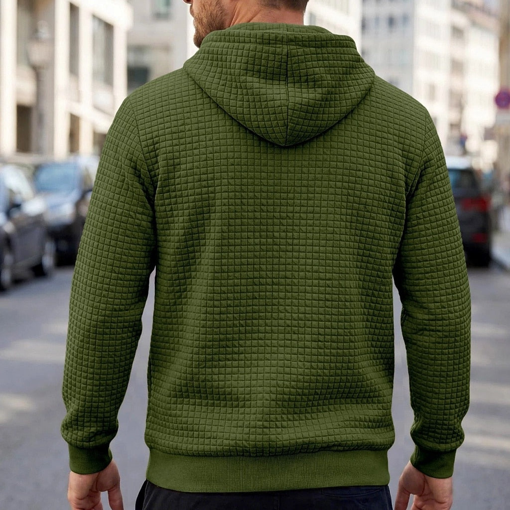 Comfort Waffle Drawstring Hoodie