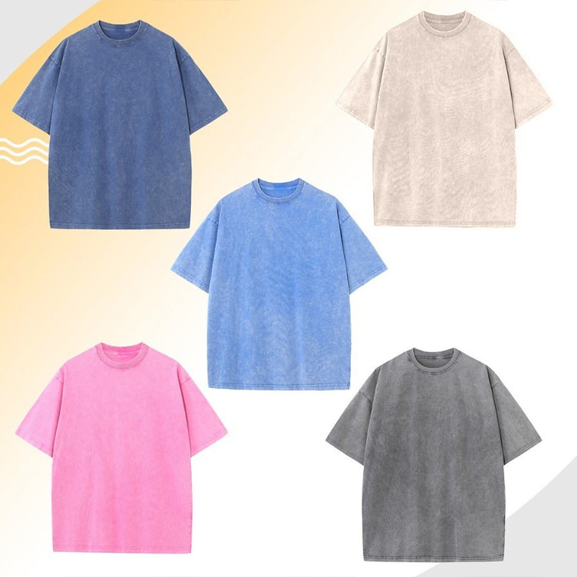 100% Cotton Vintage Washed T-Shirt