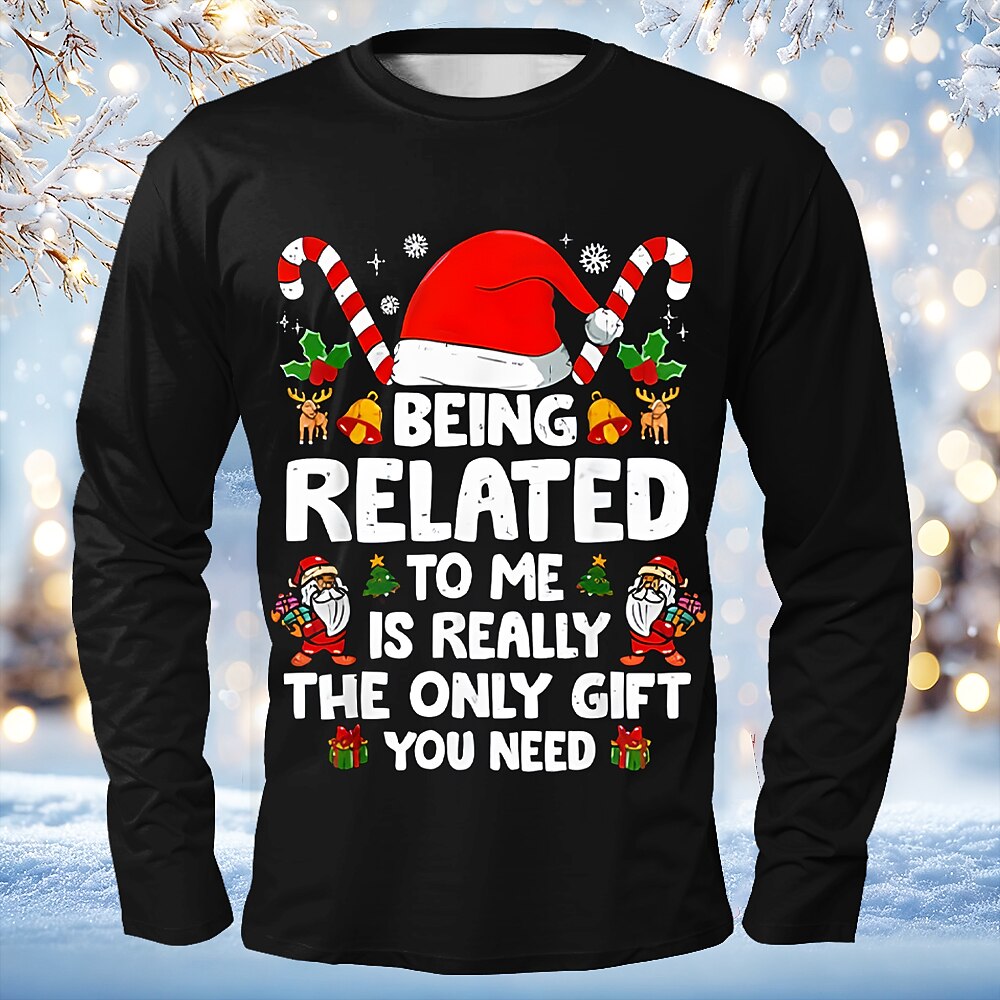 Men's Funny Christmas Long Sleeve