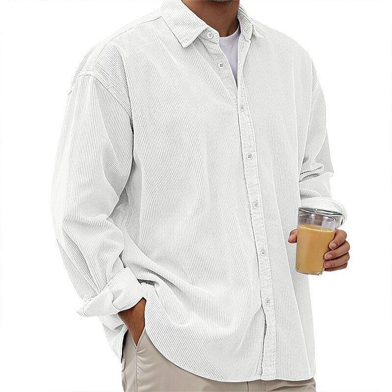 Men's Corduroy Button Up Shirt