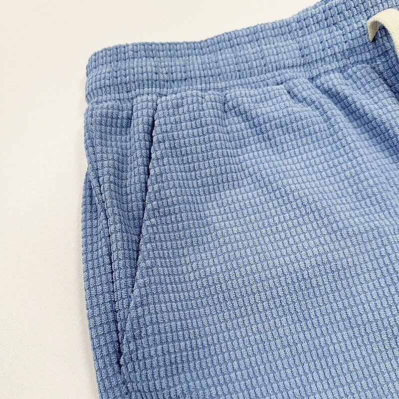 Lightweight Waffle Shorts-Comfortable Summer Wear