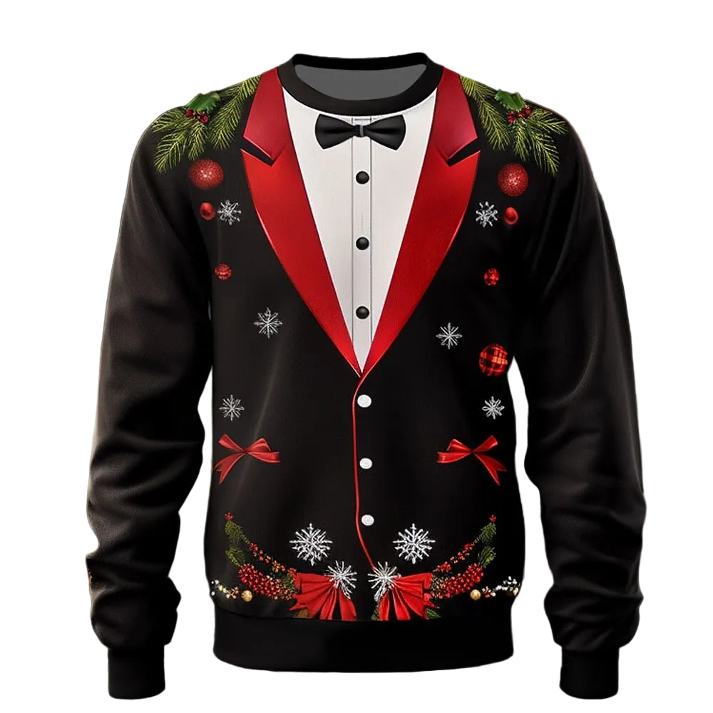 Christmas Bow Tie Party Sweatshirt