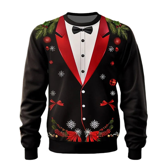 Christmas Bow Tie Party Sweatshirt